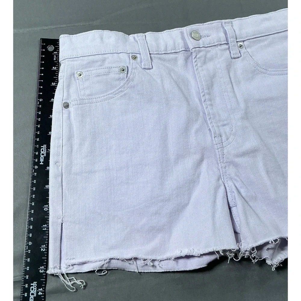 Gap Denim Womens High Rise 3 Inch Short Lavender Purple Stretch Size 29 NWT